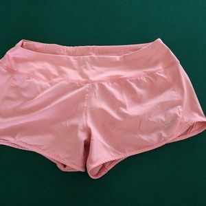 Nike pink track shorts